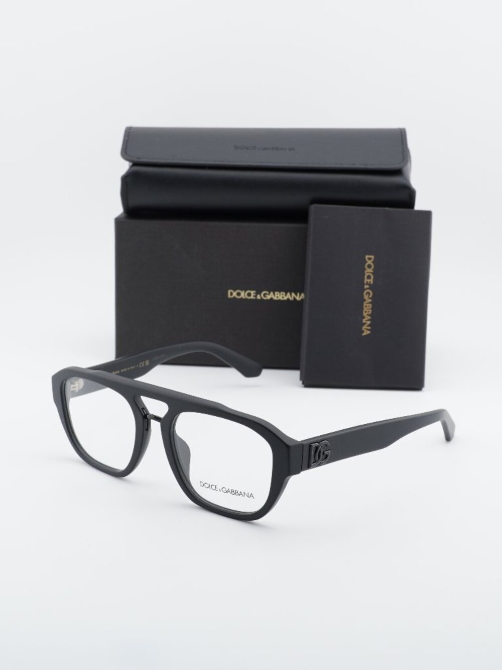 Dolce & Gabbana DG3415 2525 Aviator Eyeglasses 55mm - Black